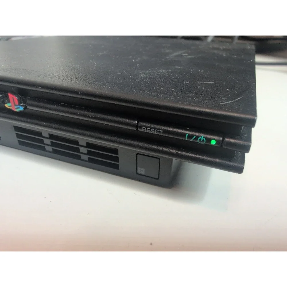 Sony PlayStation 2 PS2 Slim Black Console Bundle Controller Cables Games Tested
